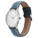 Fastrack Stunners X Quartz Analog Silver Dial Leather Strap Watch For Guys