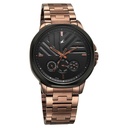 Fastrack Fleek Quartz Multifunction Black Dial Brown Stainless Steel Strap Watch for Guys