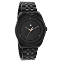 Fastrack Crush Quartz Analog Black Dial Stainless Steel Strap Watch for Guys