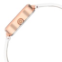 Fastrack Uptown Retreat Quartz Analog Pink Dial Leather Strap Watch for Girls