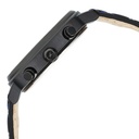Fastrack Kronos Chronograph Black Dial Black Leather Strap Watch For Guys