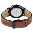 Fastrack Stunners X Quartz Analog Green Dial Leather Strap Watch For Guys