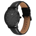 Fastrack Stunners X Quartz Analog Black Dial Leather Strap Watch For Guys