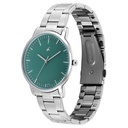 Fastrack Stunners X Quartz Analog Green Dial Stainless Steel Strap Watch For Guys