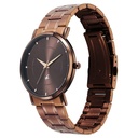 Fastrack Stunners X Quartz Analog Brown Dial Stainless Steel Strap Watch For Guys
