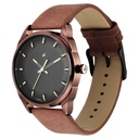 Fastrack After Dark Black Dial Leather Strap Watch for Guys
