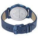 Fastrack Style Up Silver Dial Leather Strap Watch for Guys
