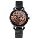 Fastrack Animal Print Quartz Analog Rose Gold Dial Stainless Steel Strap Watch for Girls