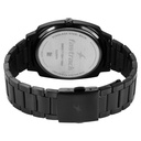 Fastrack Groove Quartz Analog Black Dial Guys Stainless Steel Watch