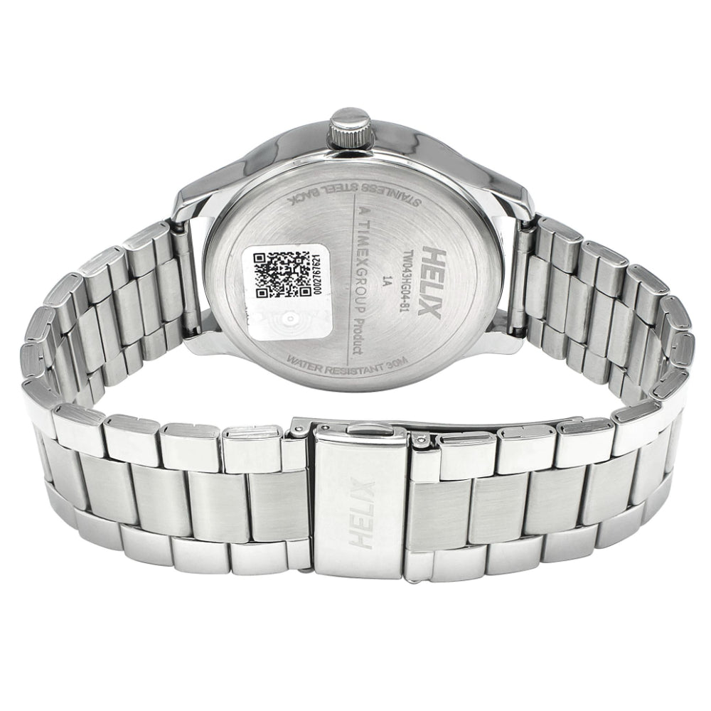 Helix By Timex Blue Round Analog Stainless Steel Watch Men -TW043HG04