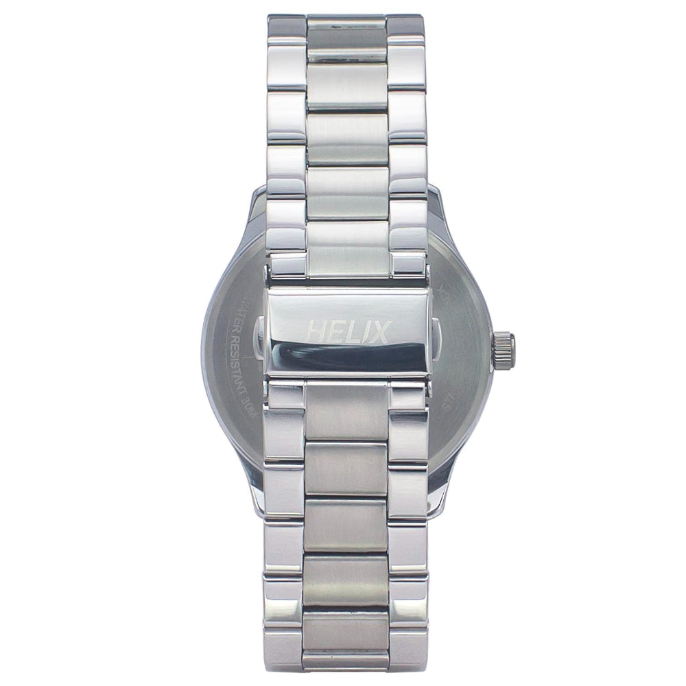 Helix By Timex Blue Round Analog Stainless Steel Watch Men -TW043HG04