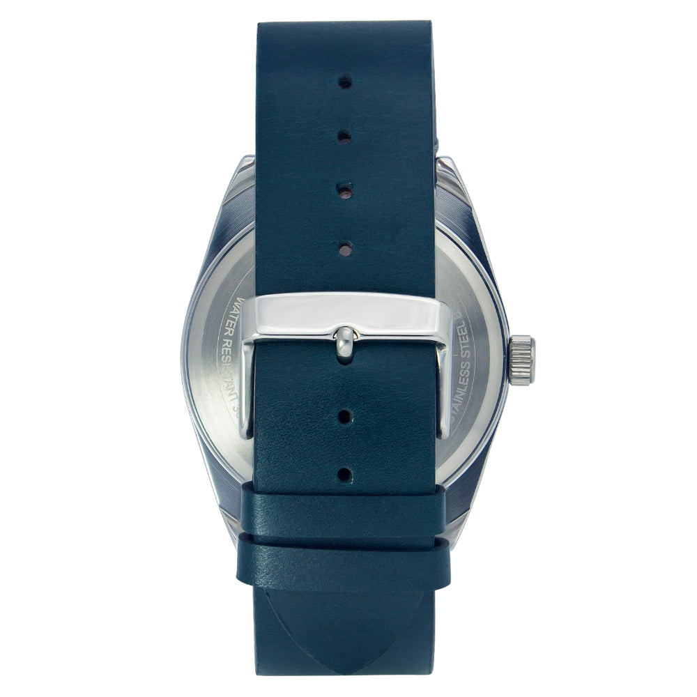 Helix By Timex Grey Round Analog Leather Watch Men -TW044HG02