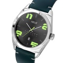 Helix By Timex Grey Round Analog Leather Watch Men -TW044HG02
