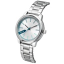 Helix By Timex Silver Round Analog Brass Watch Women -TW048HL01