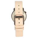 Helix By Timex Rose Gold Round Analog Leather Watch Women -TW032HL38