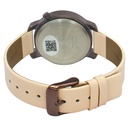 Helix By Timex Rose Gold Round Analog Leather Watch Women -TW032HL38