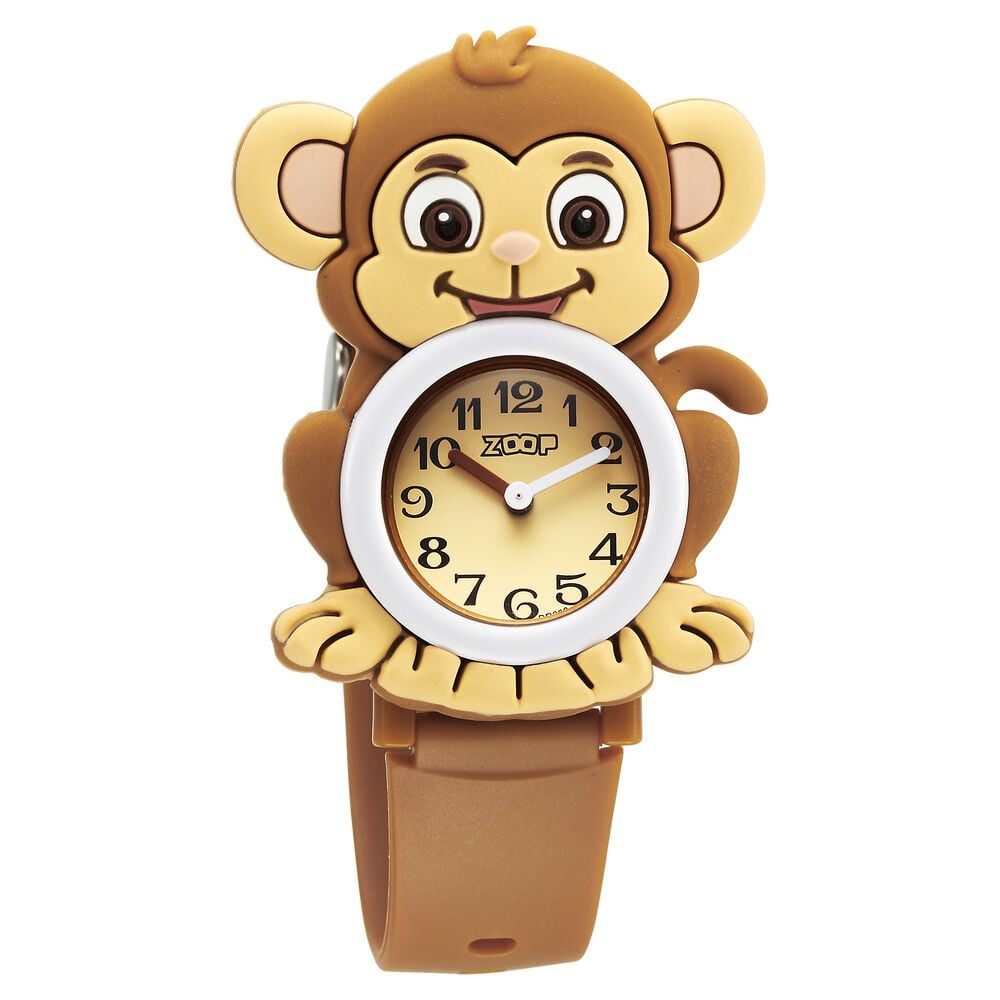 Zoop By Titan Friends from Nature Quartz Analog Brown Dial Plastic Strap Watch For Kids
