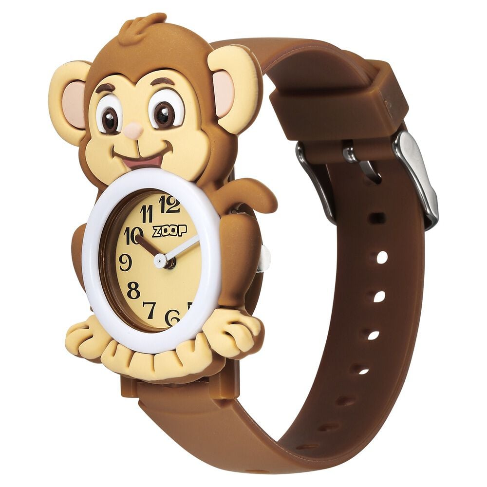 Zoop By Titan Friends from Nature Quartz Analog Brown Dial Plastic Strap Watch For Kids