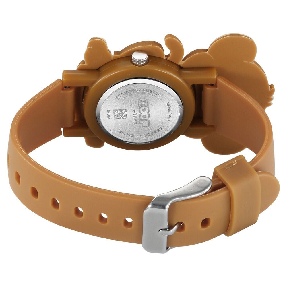 Zoop By Titan Friends from Nature Quartz Analog Brown Dial Plastic Strap Watch For Kids