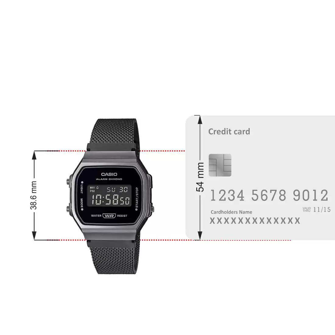 Casio Vintage Collection A168WEMB-1BDF Unisex Watch