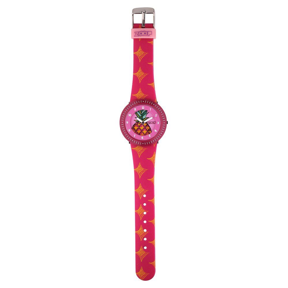 Zoop By Titan Fruit Story Quartz Analog Pink Dial Plastic Strap Watch For Kids