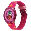 Zoop By Titan Fruit Story Quartz Analog Pink Dial Plastic Strap Watch For Kids
