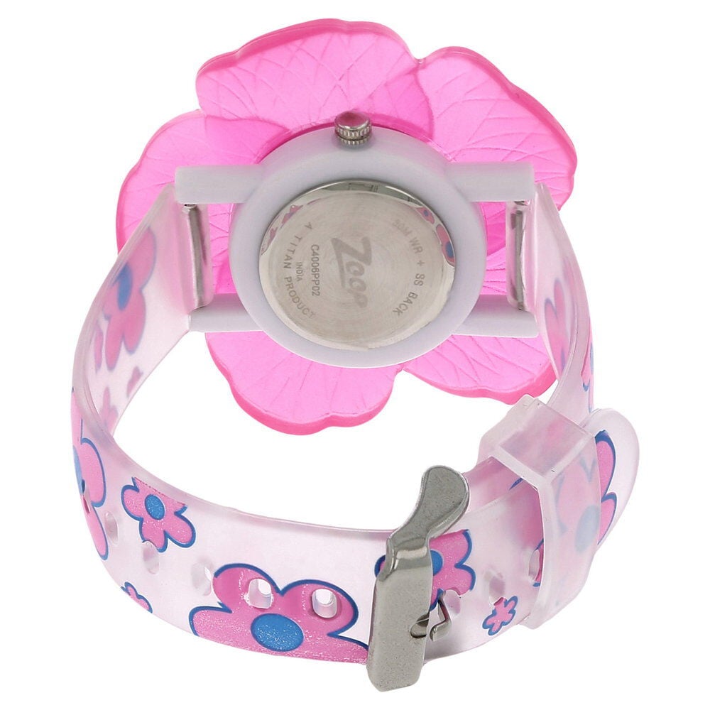 Zoop By Titan Quartz Analog Silver Dial PU Strap Watch for Kids