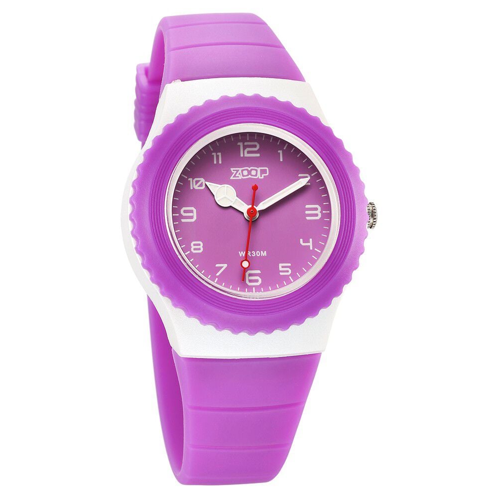 Zoop By Titan Sport Quartz Analog Purple Dial Polyurethane Strap Kids Watch