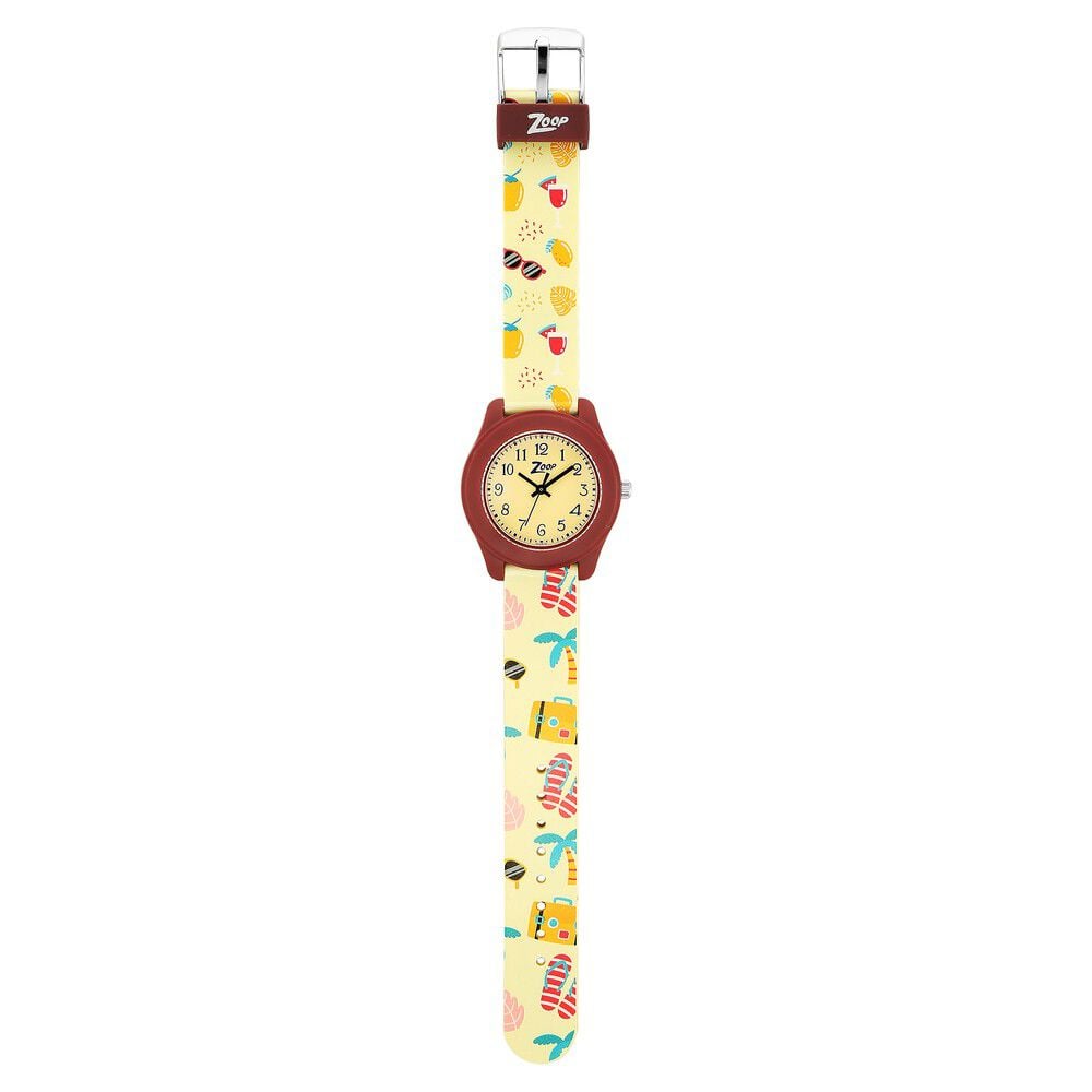 Zoop By Titan Outdoor life Yellow Dial Plastic Strap for Kids