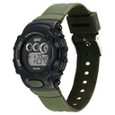 Zoop Pop Colour Digital Black Dial Green Plastic Strap Watch For Kids