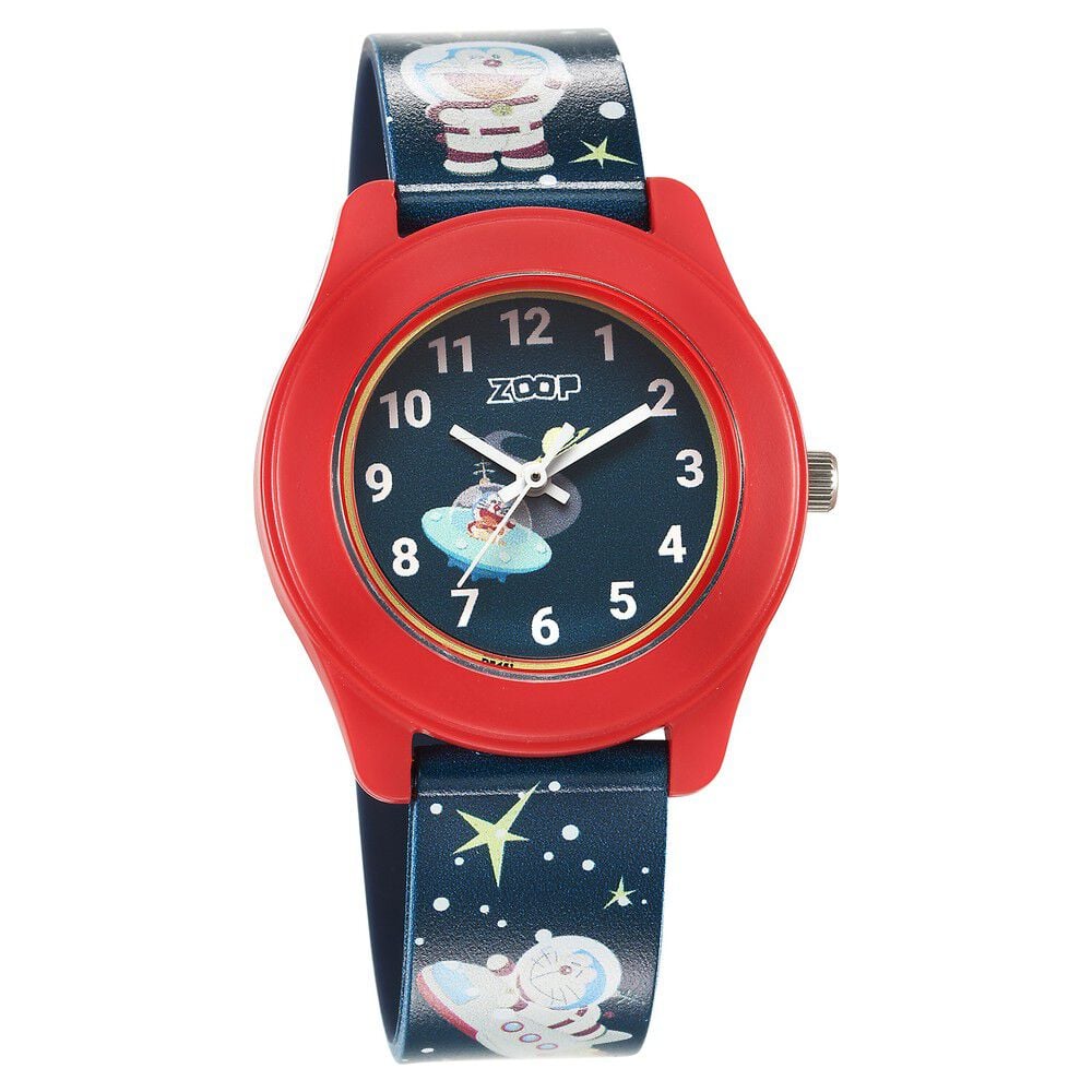Zoop By Titan Doraemon Quartz Analog Blue Dial Polyurethane Strap Kids Watch