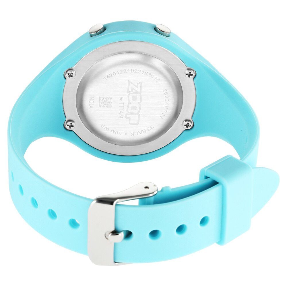 Zoop Digital Dial Blue Silicone Strap Watch For Kids