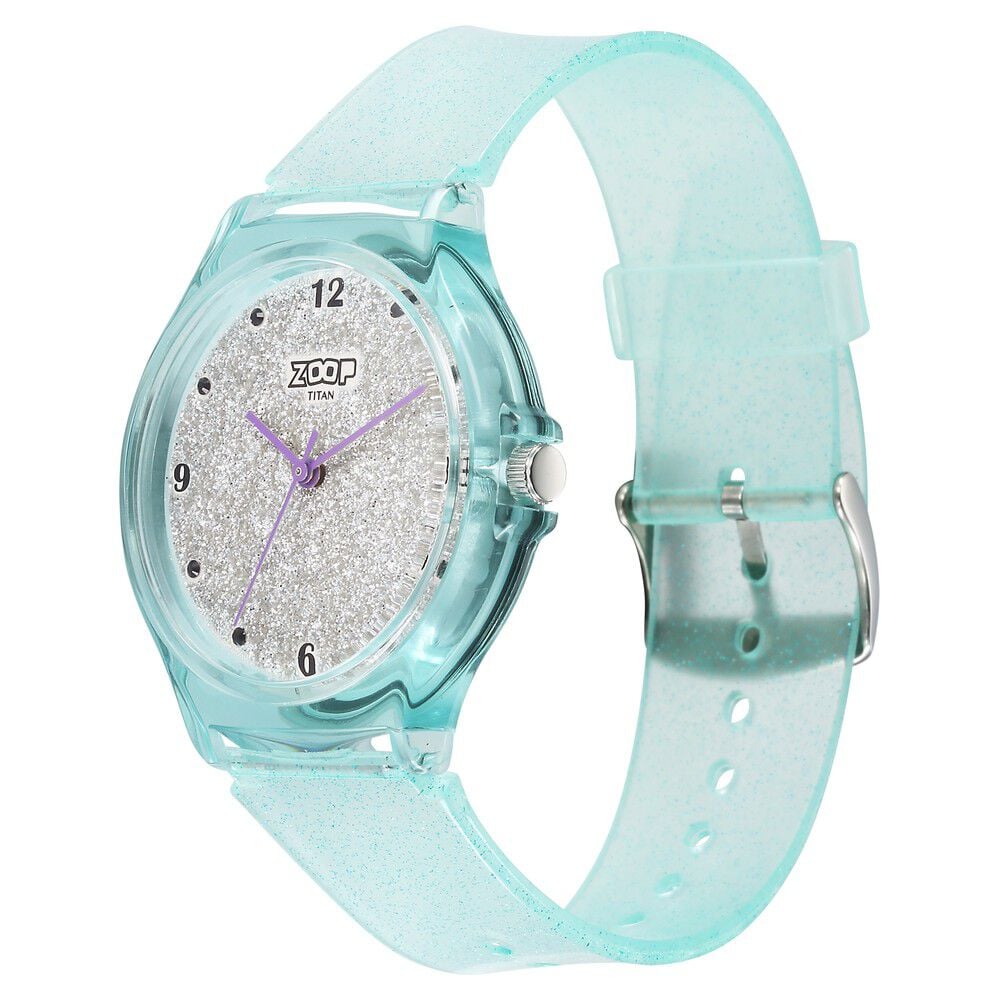 Zoop by Titan Glitter Quartz Analog Grey Dial Polyurethane Strap Watch for Kids