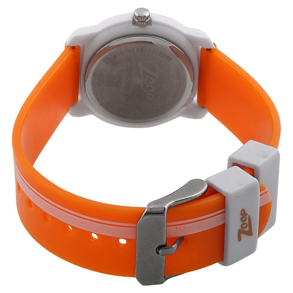 Zoop By Titan Quartz Analog Orange Dial Plastic Strap Watch for Kids