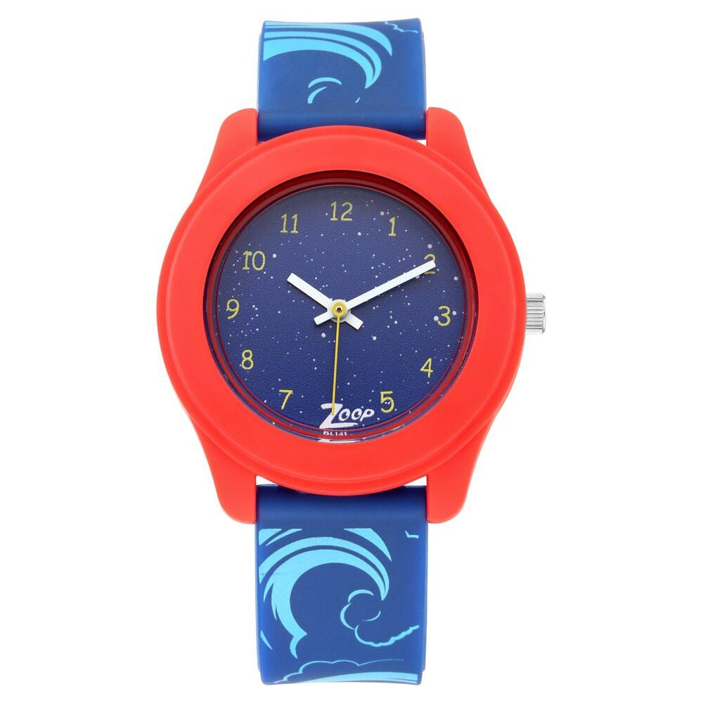 Zoop By Titan Quartz Analog Blue Dial PU Strap Watch for Kids