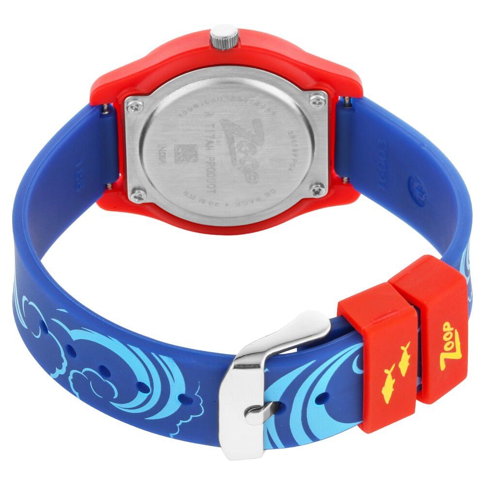 Zoop By Titan Quartz Analog Blue Dial PU Strap Watch for Kids