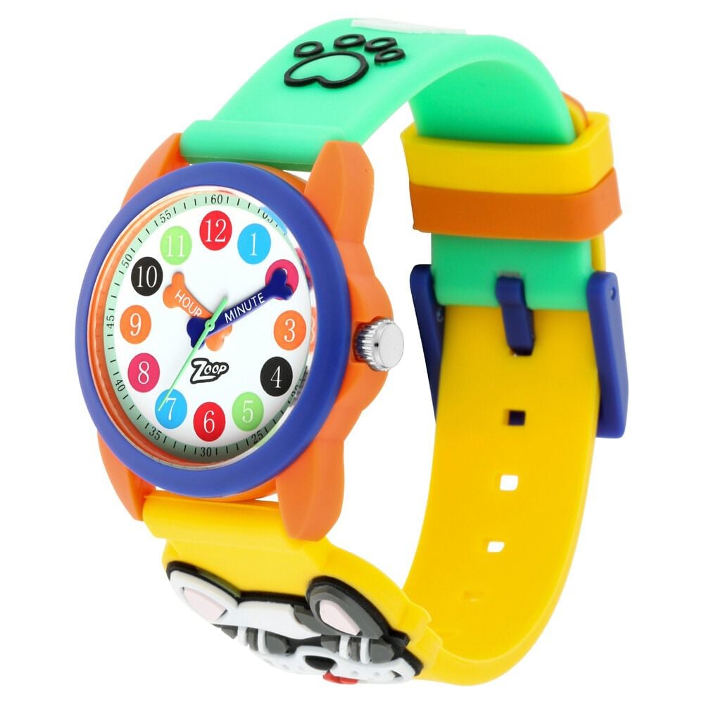 Zoop By Titan Quartz Analog White Dial PU Strap Watch for Kids
