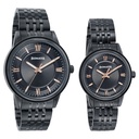 Sonata Wedding Edit Quartz Analog Black Dial Stainless Steel Strap Watch For Pair