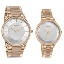 Sonata Modern Bandhan Quartz Analog Silver Dial Stainless Steel Strap Watch for Couple