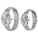 Sonata Wedding Edit Quartz Analog with Date Silver Dial Stainless Steel Strap Watch For Pair