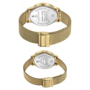 Sonata Modern Bandhan Quartz Analog Blue Dial Stainless Steel Strap Watch for Couple