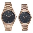 Sonata Wedding Edit Quartz Analog Black Dial Stainless Steel Strap Watch For Pair