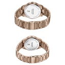 Sonata Wedding Edit Quartz Analog Black Dial Stainless Steel Strap Watch For Pair