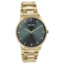 Sonata Quartz Analog Green Dial Golden Stainless Steel Strap Watch For Men