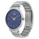 Sonata Quartz Analog Blue Dial Stainless Steel Strap Watch for Men