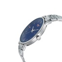 Sonata Quartz Analog Blue Dial Stainless Steel Strap Watch for Men