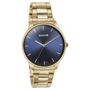 Sonata Quartz Analog Blue Dial Golden Stainless Steel Strap Watch For Men