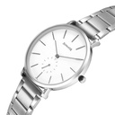 Sonata Ascent Quartz Analog White Dial Stainless Steel Strap Watch For Men