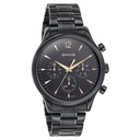 Sonata Wedding Edit Quartz Multifunction Black Dial Stainless Steel Strap Watch For Men