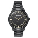Sonata Quartz Analog Black Dial Black Stainless Steel Strap Watch For Men